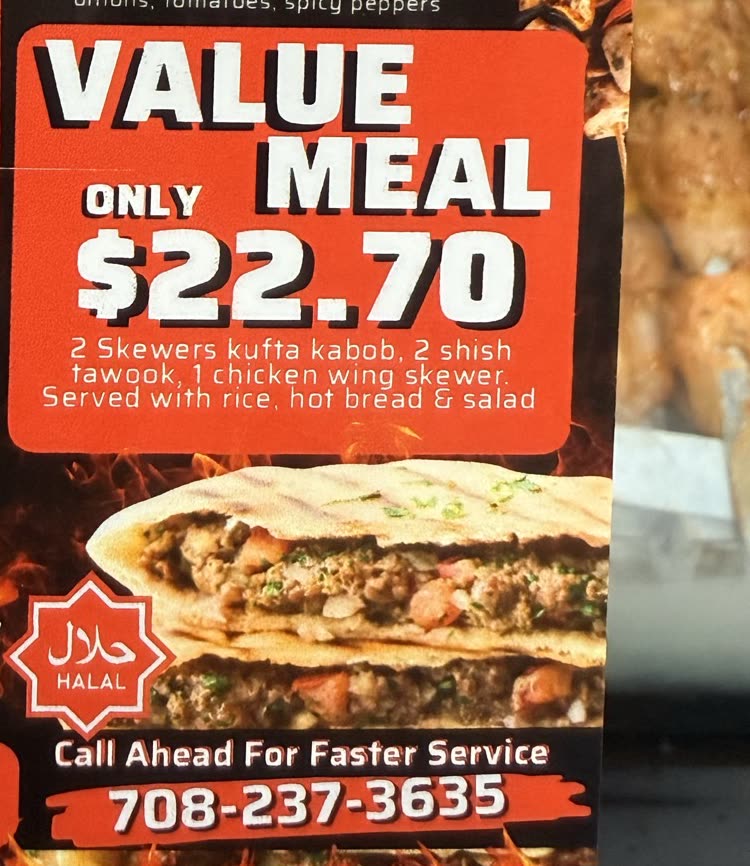 Arayes cut open — meat-filled flatbread off the charcoal